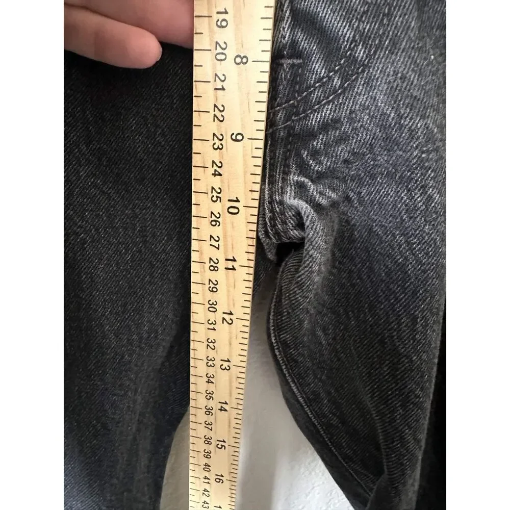 Vintage 2003 Levis 501 0660 Faded Black Jeans Mens 36x30 Straight Leg Y2K Denim